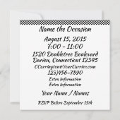 Uitnodiging voor raceauto-evenement (Achterkant)