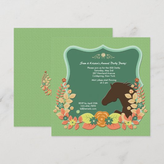 Uitnodiging voor races met wieltjes van de winnaar (Voorkant / Achterkant)