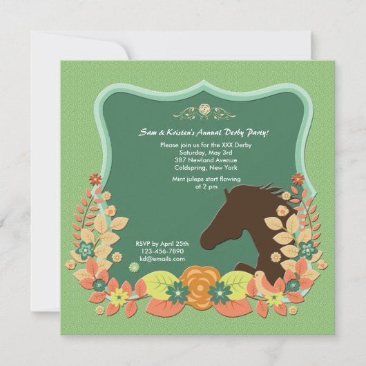 Uitnodiging voor races met wieltjes van de winnaar (Voorkant)