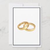 Uitnodiging voor races met zwarte, witte en gouden (Achterkant)