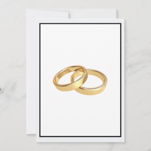 Uitnodiging voor races met zwarte, witte en gouden (Achterkant)