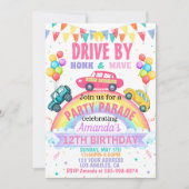 Uitnodiging voor Rainbow Drive By-verjaardagsparad (Voorkant)