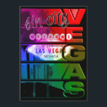 Uitnodiging voor Rainbow Las Vegas Sin City-feest<br><div class="desc">Uitnodiging voor Rainbow Las Vegas Sin City Party-evenement. Aanpasbaar voor elk evenement.</div>