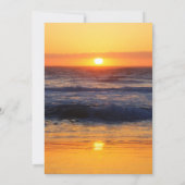 Uitnodiging voor receptie na het huwelijk op Sunse (Achterkant)