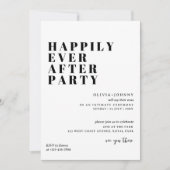 Uitnodiging voor receptiefeest, Happily Ever After (Voorkant)