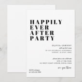Uitnodiging voor receptiefeest, Happily Ever After (Voorkant / Achterkant)