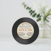 Uitnodiging voor recordbruiloft (Staand voorkant)