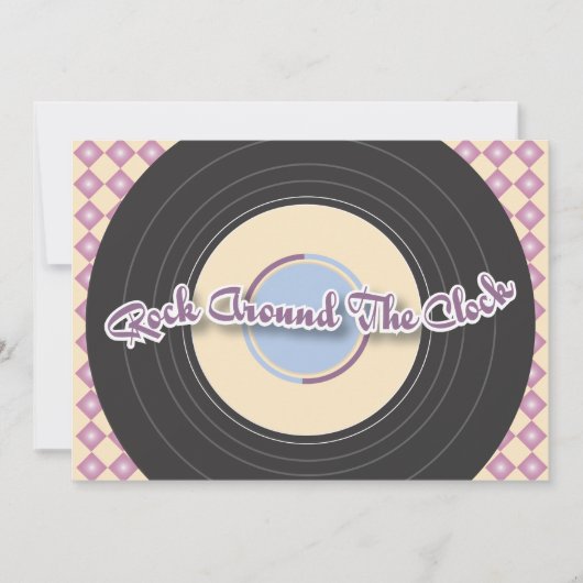 Uitnodiging voor recordpartijen van 1950 (Voorkant)