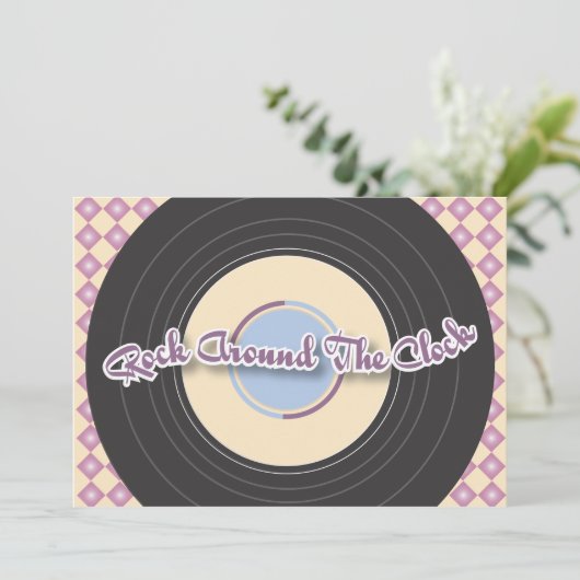 Uitnodiging voor recordpartijen van 1950 (Staand voorkant)