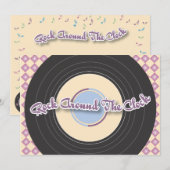 Uitnodiging voor recordpartijen van 1950 (Voorkant / Achterkant)