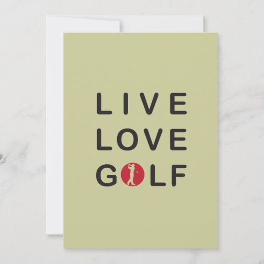 Uitnodiging voor Red Green Corporate Golf Tourname (Achterkant)