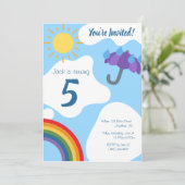 Uitnodiging voor Regen of Zinnen (Staand voorkant)