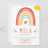 Uitnodiging voor regenboog en zonneschijn (Voorkant)