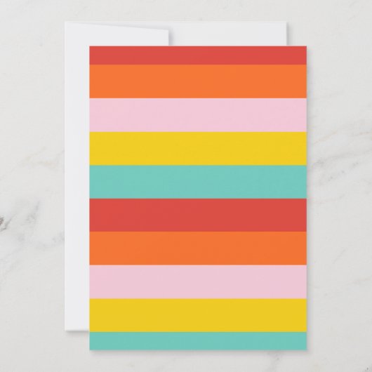 Uitnodiging voor regenboog en zonneschijn (Achterkant)