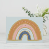 uitnodiging voor regenboogdag (Staand voorkant)