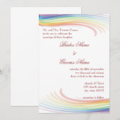 Uitnodiging voor regenbooggolfweddenschappen (Voorkant / Achterkant)