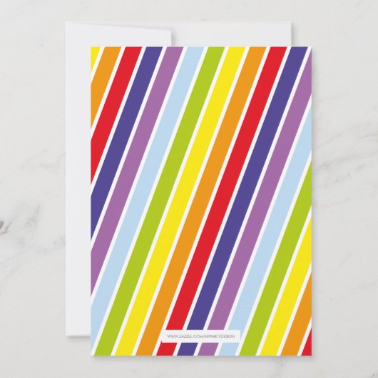 Uitnodiging voor regenboogpartijen (Achterkant)