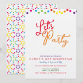 Uitnodiging voor regenboogpartijen (Voorkant / Achterkant)