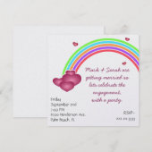 Uitnodiging voor regenboogpartijen (Voorkant / Achterkant)