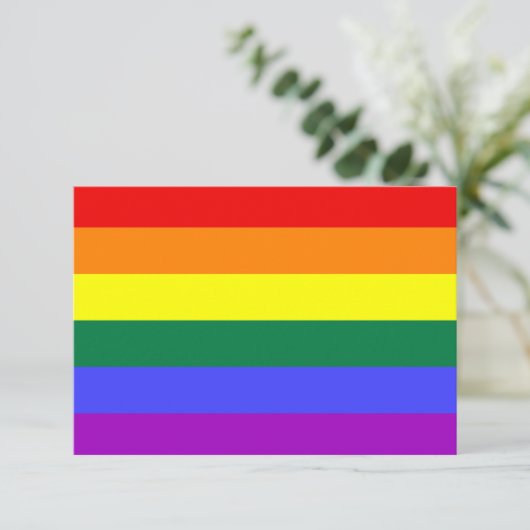 Uitnodiging voor regenboogpride (Staand voorkant)