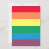 Uitnodiging voor regenboogregatie van de Gay Pride (Achterkant)