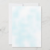 Uitnodiging voor regenboogverjaardag Glitter-regen (Achterkant)