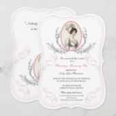 Uitnodiging voor Regency Austen Theepartij (Voorkant / Achterkant)