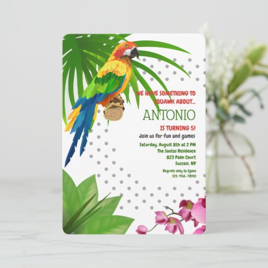 Uitnodiging voor regenwouden (Staand voorkant)