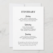 Uitnodiging voor reisprogramma vrijgezellenweekend (Achterkant)