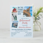 Uitnodiging voor Reisthema's van de Pensioenpartij (Staand voorkant)