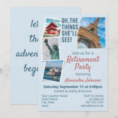 Uitnodiging voor Reisthema's van de Pensioenpartij (Voorkant / Achterkant)