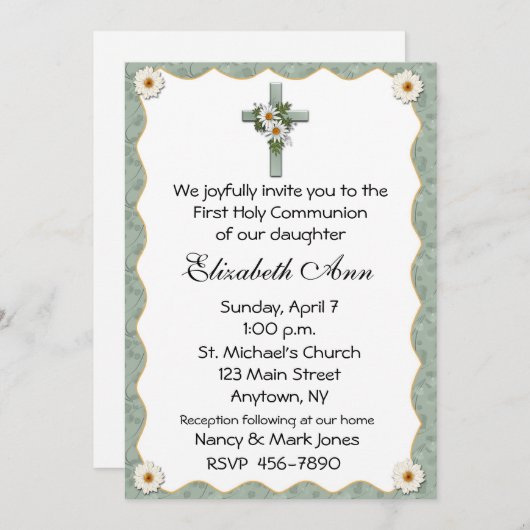 Uitnodiging voor religieuze kruisdagen (Voorkant / Achterkant)