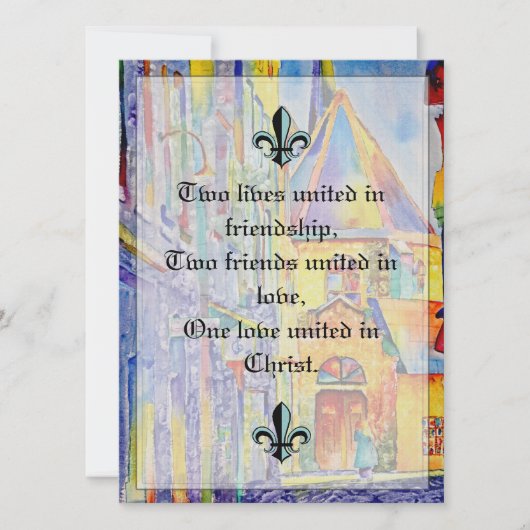 Uitnodiging voor religieuze weddenschappen (Voorkant)