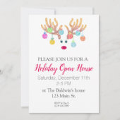 Uitnodiging voor rendieren en siervoorwerpen (Voorkant)