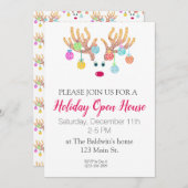 Uitnodiging voor rendieren en siervoorwerpen (Voorkant / Achterkant)