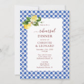 Uitnodiging voor repetitie van Elegant Mediterrane (Voorkant)