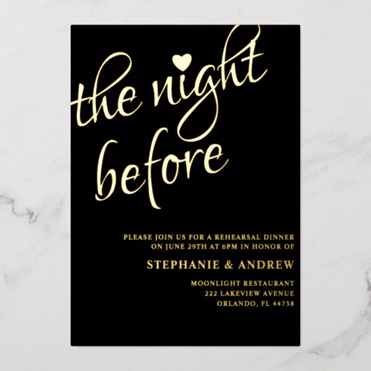 Uitnodiging voor repetitie voor donker en gouden b (Voorkant)