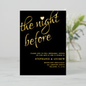 Uitnodiging voor repetitie voor donker en gouden b (Staand Voorkant)