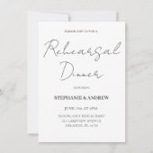 Uitnodiging voor repetitie voor zwarte en witte br (Voorkant)