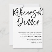 Uitnodiging voor repetitie voor zwarte en witte br (Voorkant)