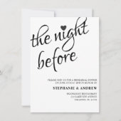 Uitnodiging voor repetitie voor zwarte en witte br (Voorkant)