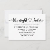 Uitnodiging voor repetitie voor zwarte en witte br (Voorkant)