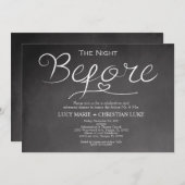 Uitnodiging voor repetitiediner, repetitie, school (Voorkant / Achterkant)