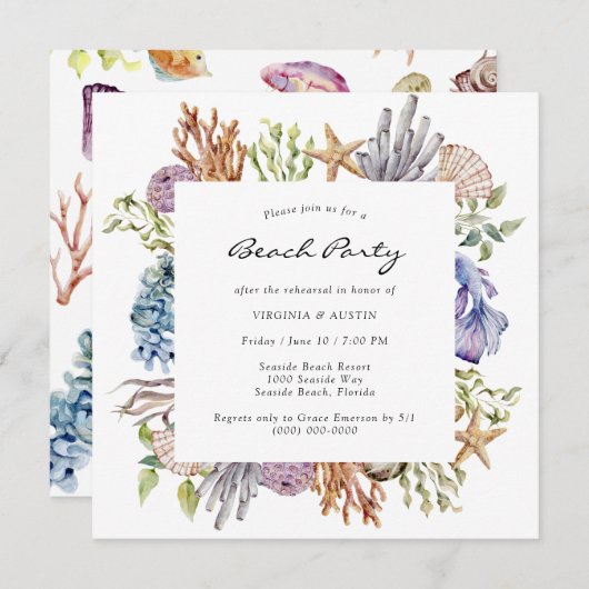 Uitnodiging voor repetities (Voorkant / Achterkant)