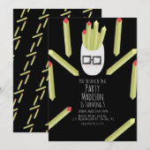 Uitnodiging voor restaurants in Cute Fries (Voorkant / Achterkant)