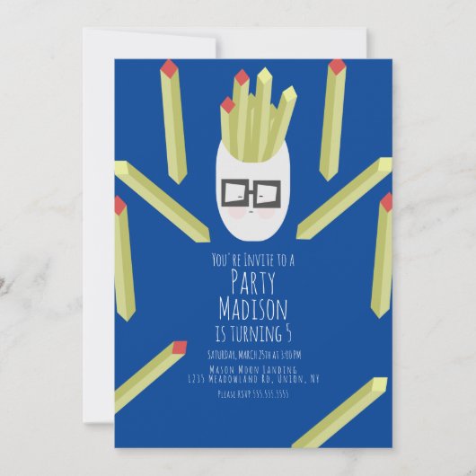 Uitnodiging voor restaurants in Cute Fries (Voorkant)