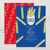 Uitnodiging voor restaurants in Cute Fries (Voorkant / Achterkant)