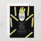 Uitnodiging voor restaurants in Cute Fries (Voorkant / Achterkant)