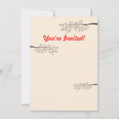 Uitnodiging voor  Retro Barbecue Party (Achterkant)