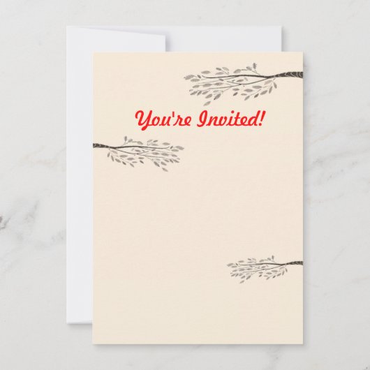 Uitnodiging voor  Retro Barbecue Party (Achterkant)